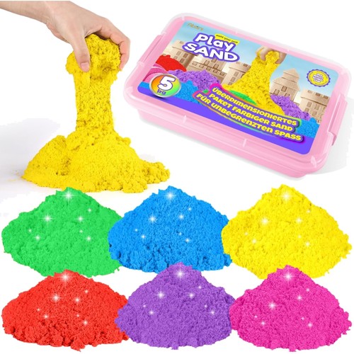 Kreativ spielsand set 5kg - spielsand,