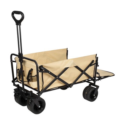 Bollerwagen sandfarben mit - sandfarben,