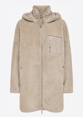 Neu only teddyfell mantel - -,