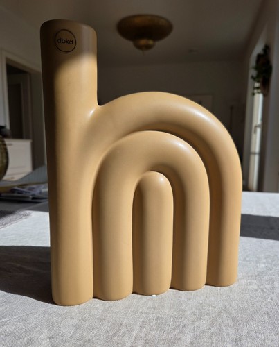 Vase keramik sandfarben ocker - sandfarben,